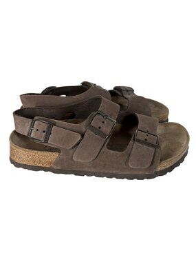 Betula By Birkenstock Women 6 Brown Suede Comfort Milano Slingback Sandals